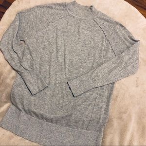 Grey Mock Neck Sweater